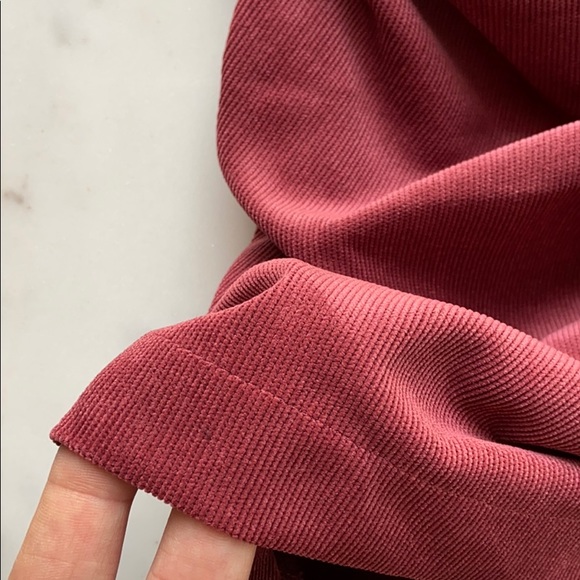 Zara marsala red draped ruched zip mini skirt saffron red - Picture 10 of 12